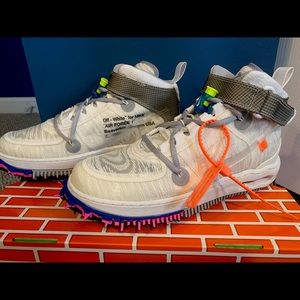 Off white and Nike collab Air Force white Mids.